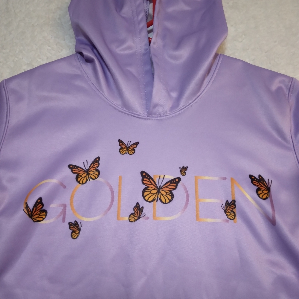 Monday's Child Girls Butterfly Hoodie Size XL 18/20